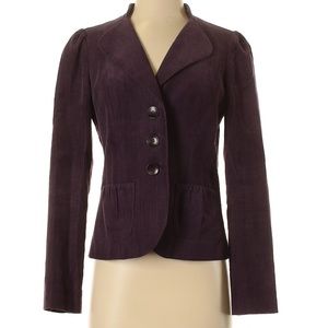 Halogen Purple Corduroy Jacket Size S